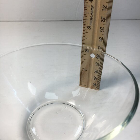 Clear Glass Ice Cream Dessert Cereal Bowl 6.5" Diameter 2" High - Picture 6 of 6